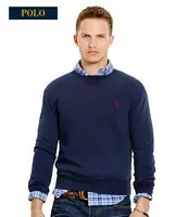 pull ralph lauren brode style camionneur rouge pony blue